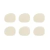 Raw coaster recycled læder Warm nude 6 stk