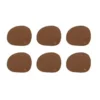 RAW coasters soft silikone 6 stk mocca