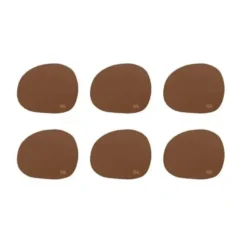 RAW coasters soft silikone 6 stk mocca