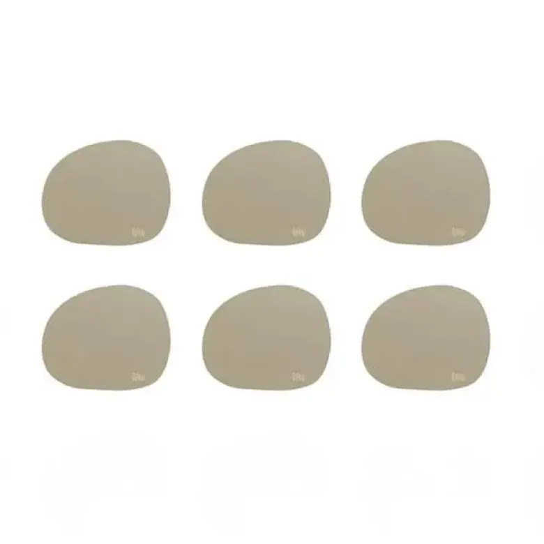 RAW coasters soft silikone 6 stk Mellow clay
