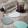 RAW coasters soft silikone 6 stk lysgrå