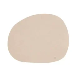 RAW Dækkeserviet recycled læder Warm Nude