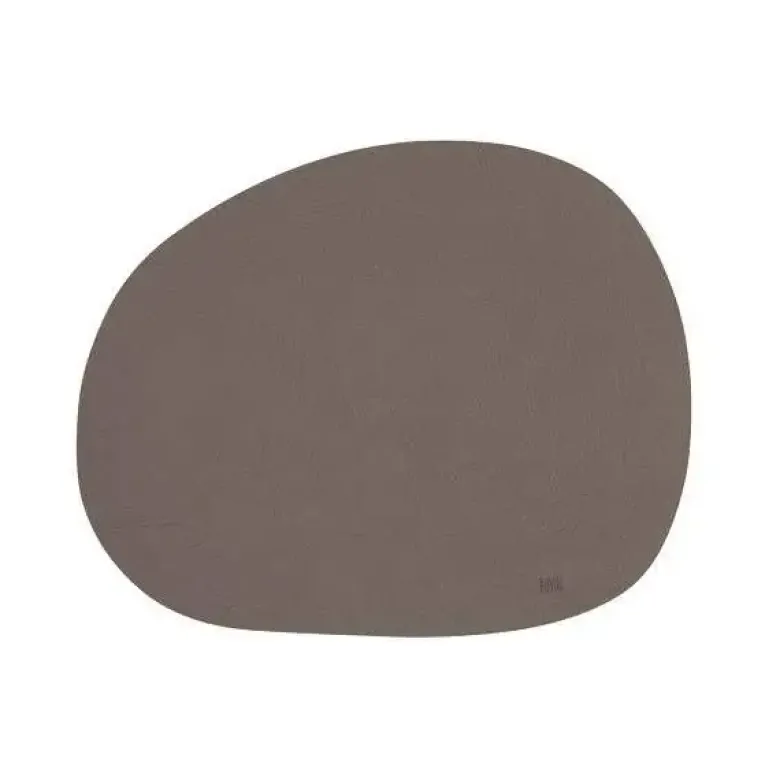 RAW Dækkeserviet recycled læder Clay