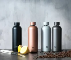 Raw termoflaske i stål metallic Dark Grey 0,5L