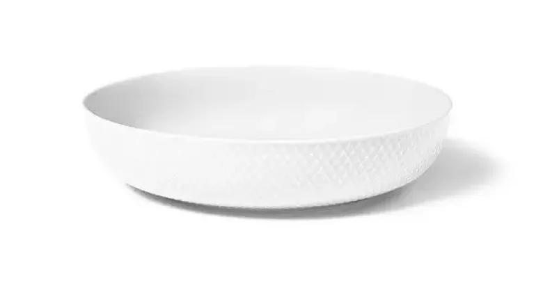 Rhombe serveringsskål Ø28,5 cm hvid