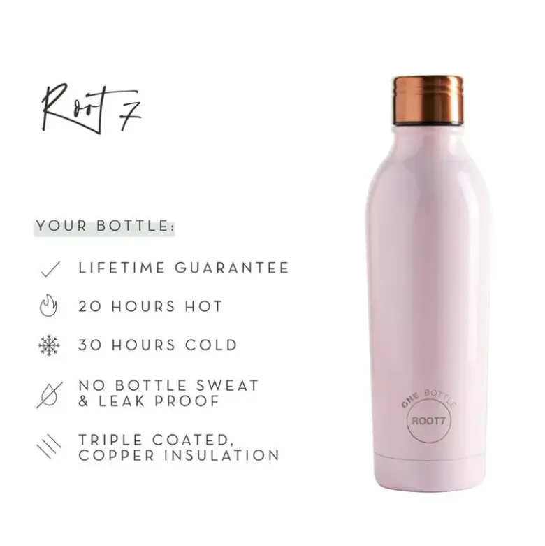 Roots7 OneBottle Millennial Pink blank 750 ml