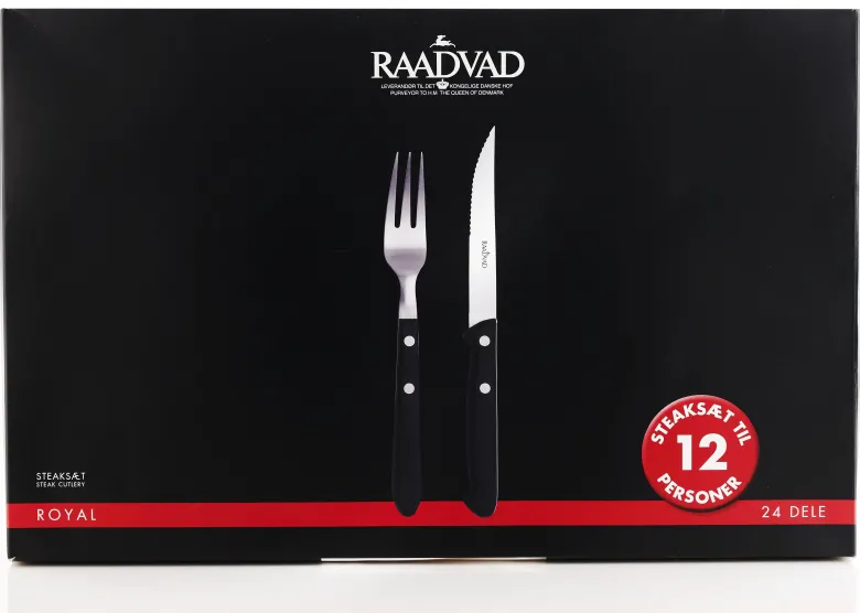 Royal steaksæt 12 pers.
