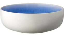 Salatskål North 25 cm Matte white/Shiny river