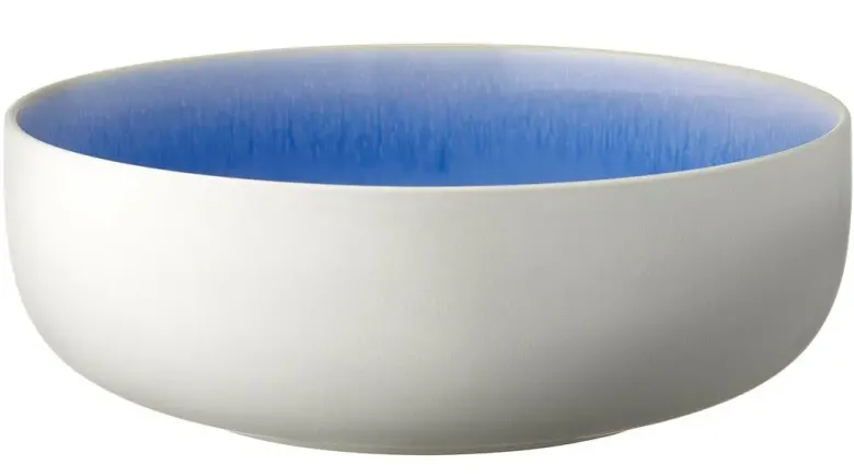 Salatskål North 25 cm Matte white/Shiny river