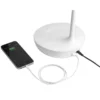 Samba skrivebordslampe med USB stik og lysdæmper Hvid