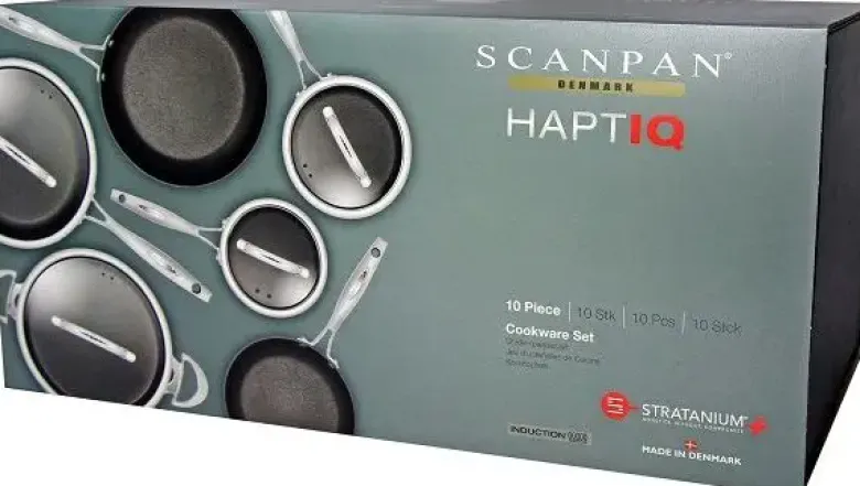 Scanpan Haptiq grydesæt m/pander 10 dele