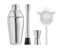 Schou Cocktailshaker sæt 550 ml - 4 dele
