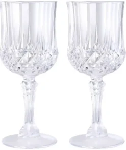 Schou Vinglas 20 cl 2 stk klar plast