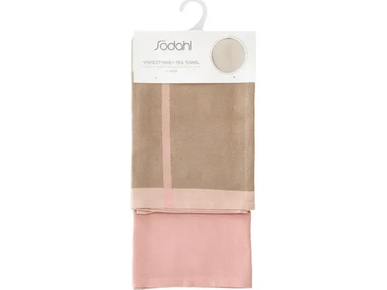Södahl Blocks Viskestykke 50 x 70 cm 2 stk. Rose