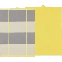 Södahl Blocks Viskestykke 50 x 70 cm 2 stk. Gul
