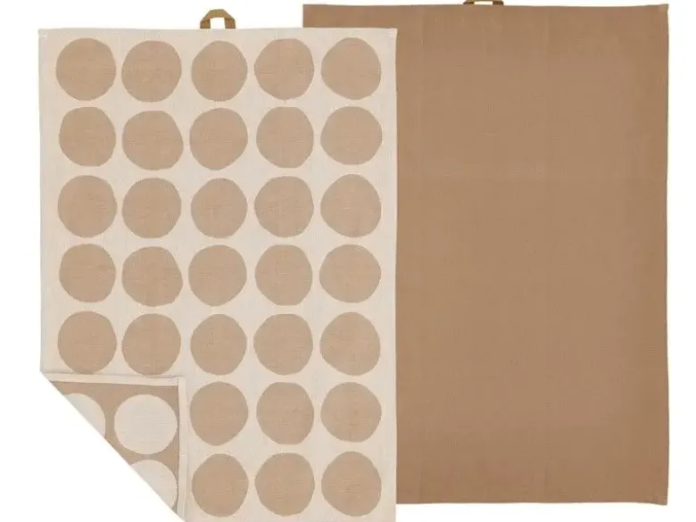 Södahl Bubbles Viskestykke 50 x 70 cm 2 stk. Warm Taupe