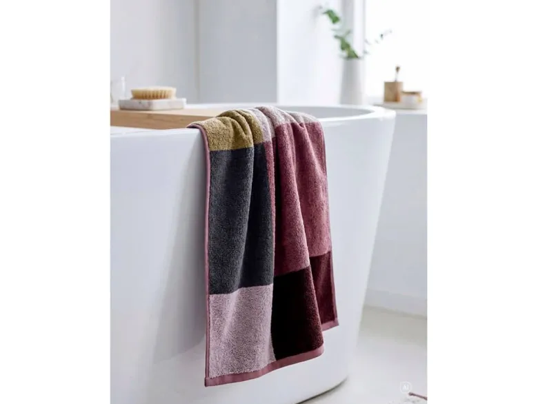 Södahl Color Block Håndklæde 70 x 140 cm Palisander