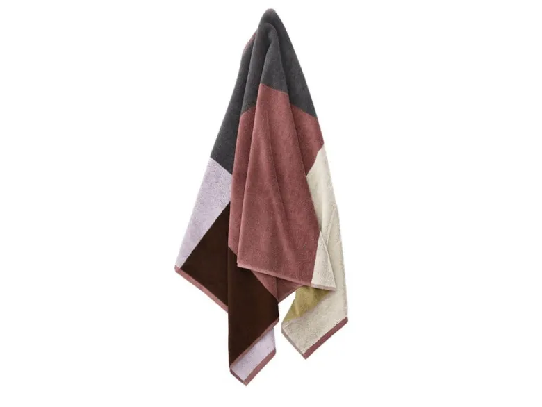 Södahl Color Block Håndklæde 70 x 140 cm Palisander