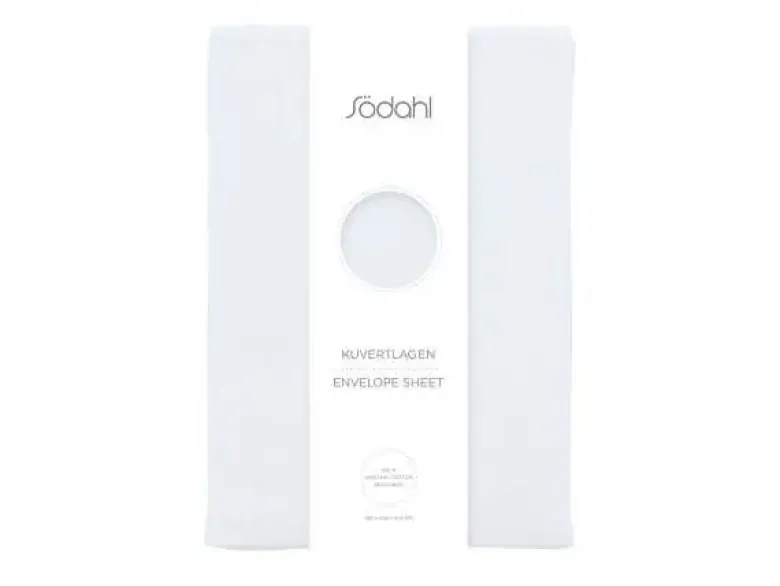 Södahl organic Calm Kuvertlagen 180 x 200 x 8 cm White