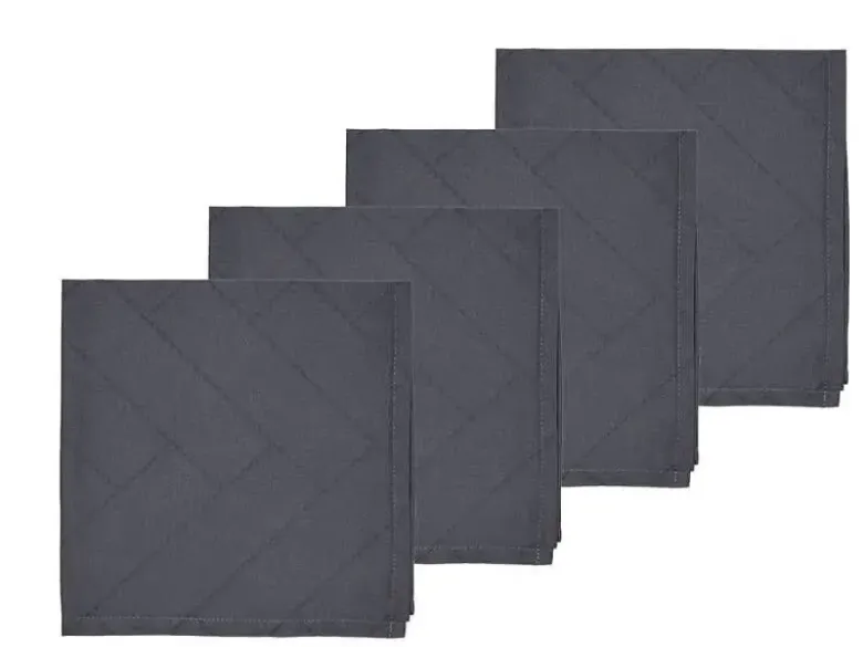 Södahl Tiles Damask Mundserviet 45x45 cm 4 stk Ash