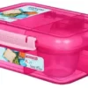 Sistema Bento Lunch 1.65L pink/pink- Opdelt madkasse inkl bæger