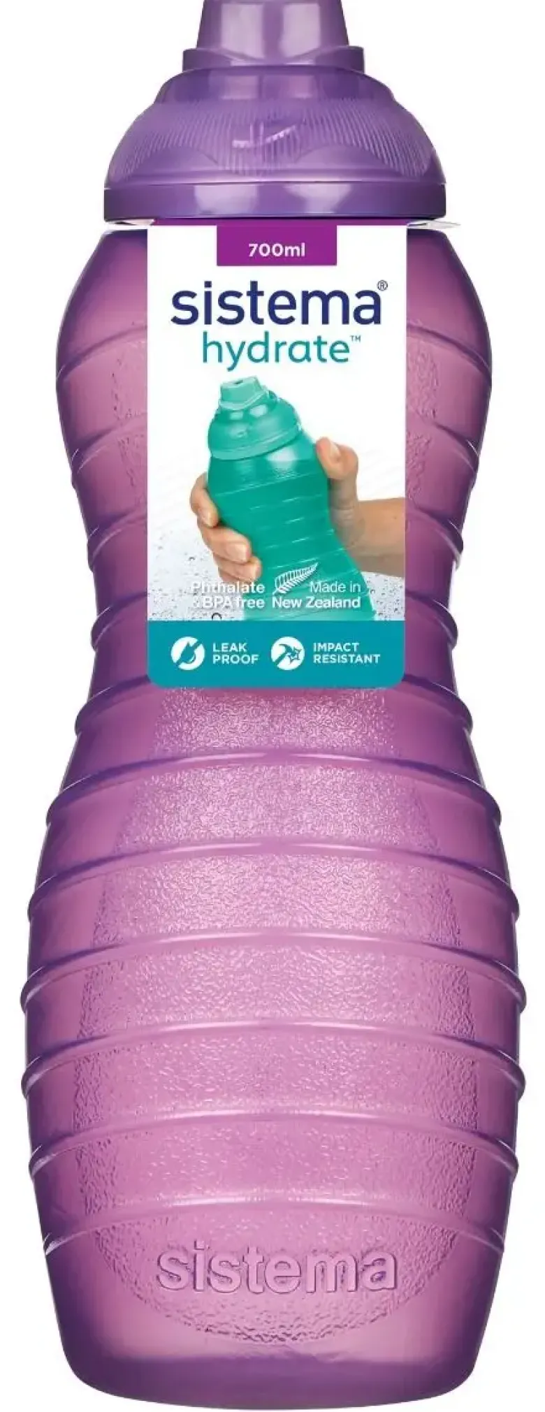 Sistema Davina drikkedunk 700 ml mørke lilla