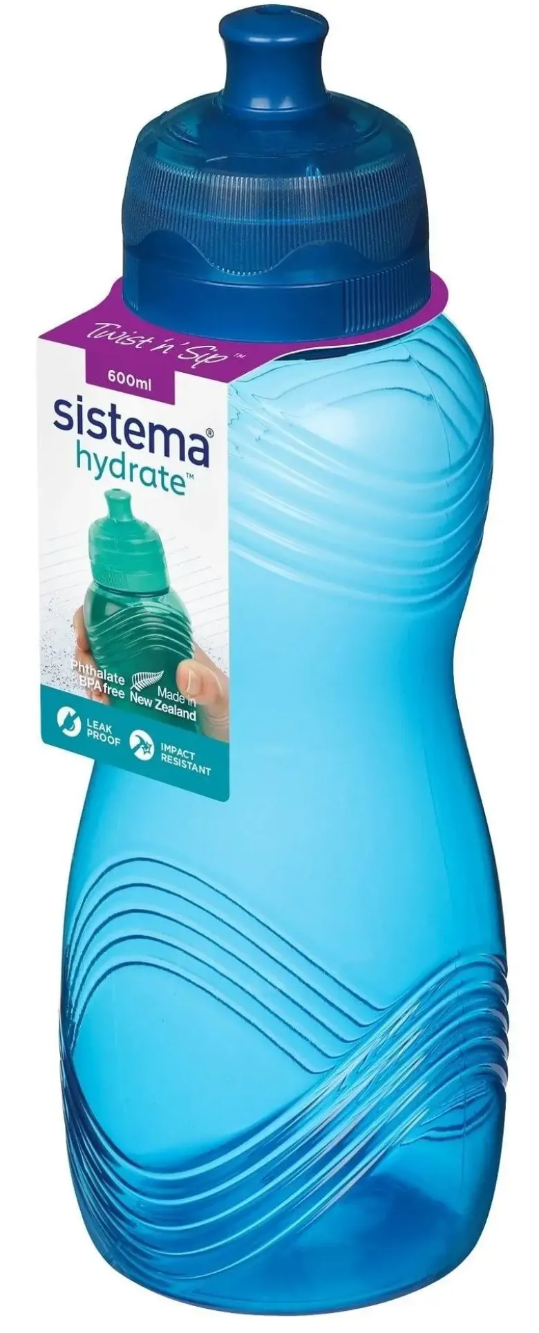 Sistema drikkedunk Wave 600 ml mørke blå