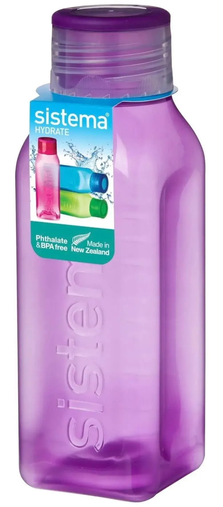 Sistema Drikkeflaske small square 475 ml lilla