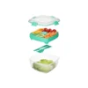 Sistema Salad To Go 1.1L Aqua opdelt bøtte inkl bestik