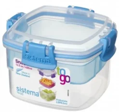 Sistema Snack to go klar 400 ml mørke blå