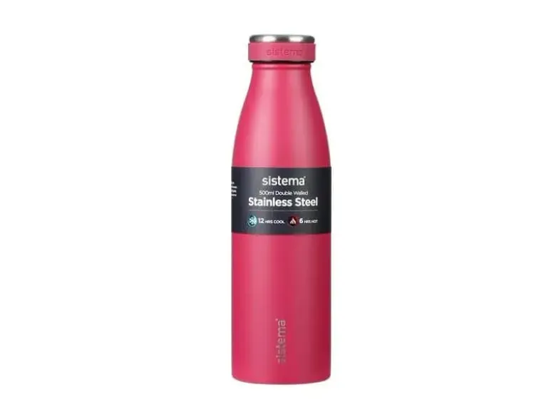 Sistema Stainless Steel drikkeflaske 500 ml Rubin