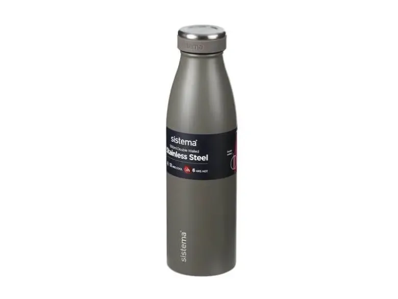 Sistema Stainless Steel drikkeflaske 500 ml Beton