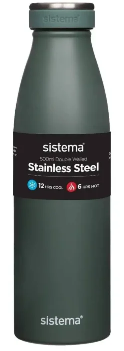 Sistema Stainless Steel drikkeflaske 500 ml Army