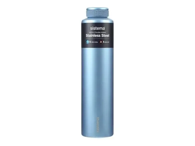Sistema Stainless Steel Termoflaske 600 ml Peace Blue (lyseblå)