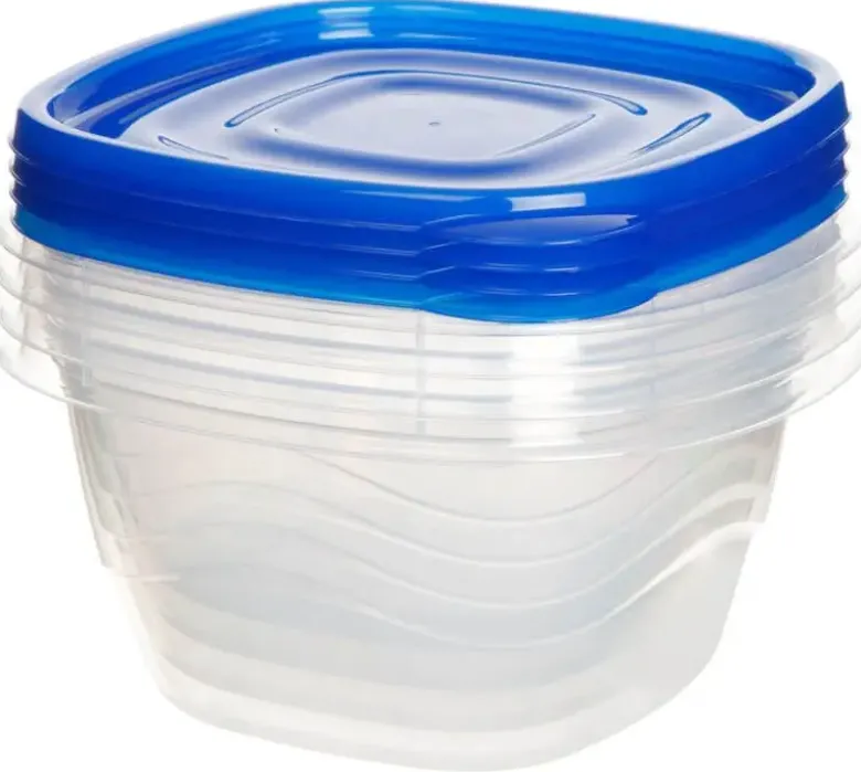 Sistema TakeAlongs Deep Square opbevaringsbokse 4 pack 1,2L