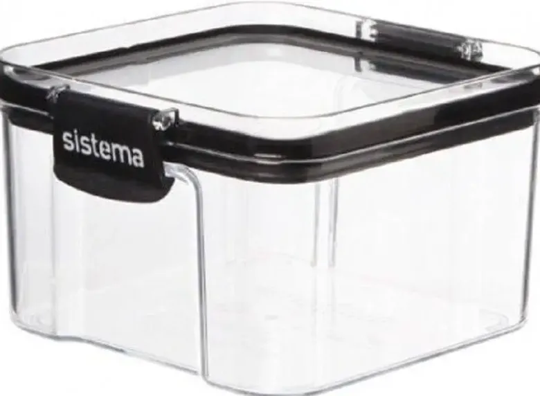 Sistema Tritan Ultra Square opbevaringsbøtte 460 ml