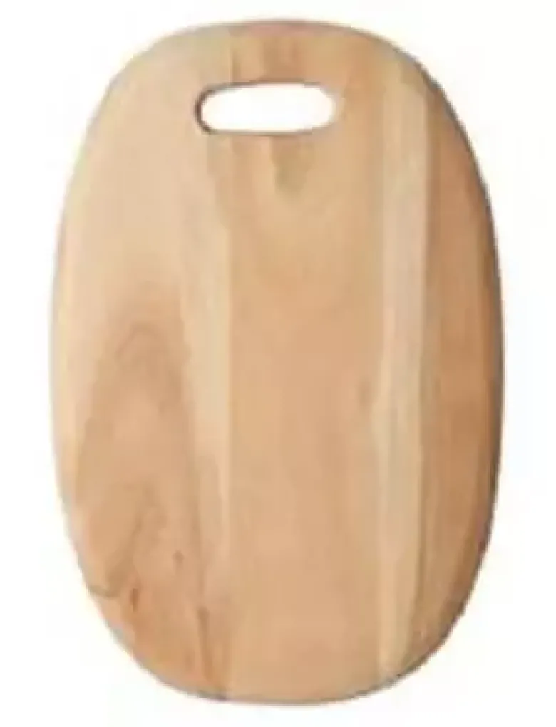 Skærebræt oval 14x20x1,5 cm akacietræ olieret