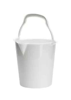 Spand med tud 10L hvid