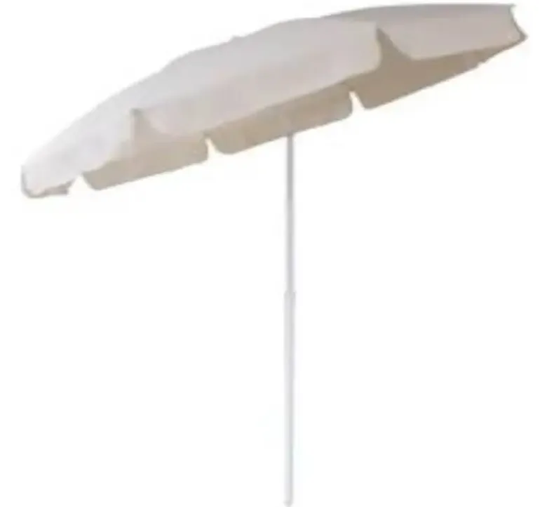 Strandparasol hvid