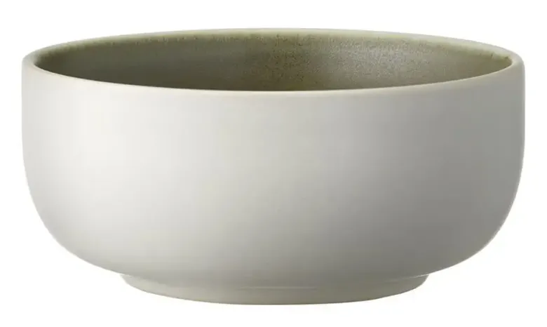 Studio Round Serveringsskål Ø11 cm Hvid/grøn