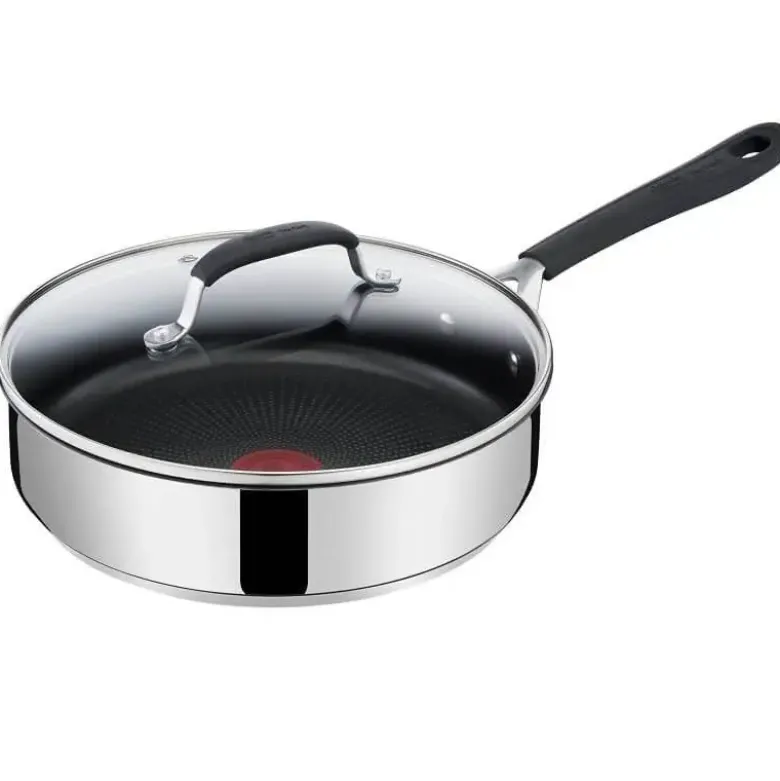 Tefal Jamie Oliver Quick & Easy SS sauterpande m. glaslåg Ø25 cm