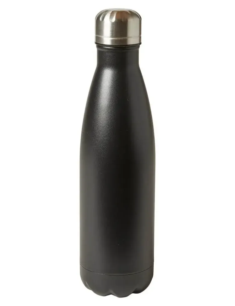 Termoflaske 500 ml rustfrit stål Sort