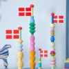 TheClayPlay Tally Træflag - h35 cm