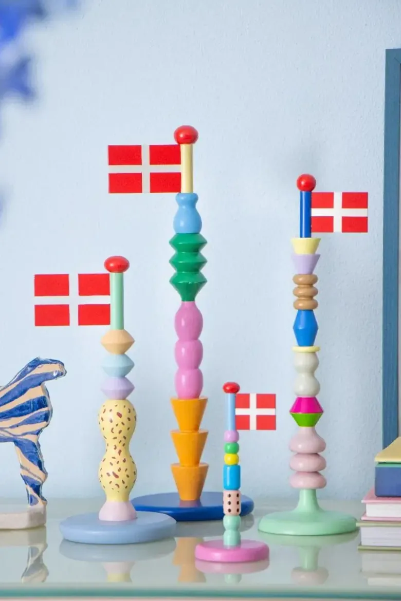 TheClayPlay Tossi Træflag - h30 cm