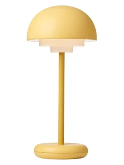 Toscana Genopladelig bordlampe gul