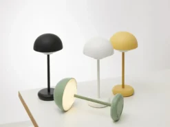 Toscana Genopladelig bordlampe gul
