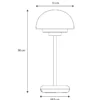 Toscana Genopladelig bordlampe sort