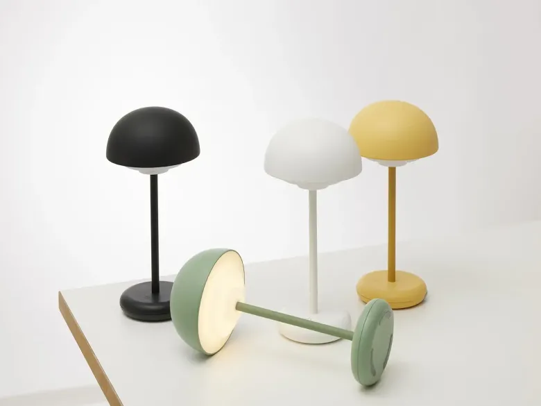 Toscana Genopladelig bordlampe hvid