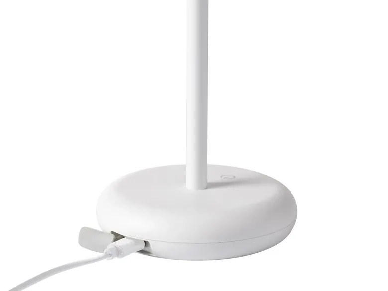 Toscana Genopladelig bordlampe hvid