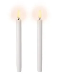 Uyuni LED Juletræslys med 3D flamme - 2-pak